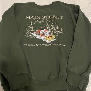 Disney World Green Mickey Crewneck Sweater